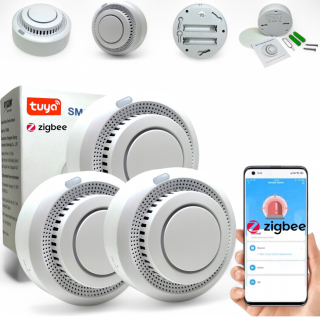 Bezdrôtový detektor dymu Tuya Smart ZigBee 3.0 pre inteligentný dom
